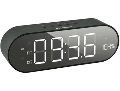 Relógio Despertador RITTEREC Dual Preto