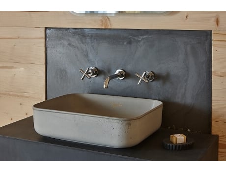Lavatório em Concreto na Cor Cinza Claro V21