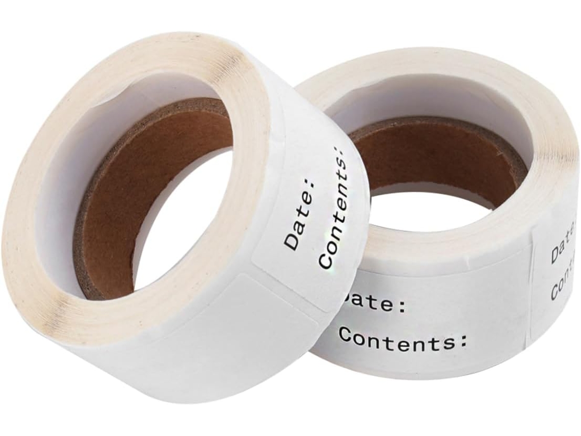 Etiquetas De Papel Autoadesivas, 2 Rolos, Para Produtos Alimentícios