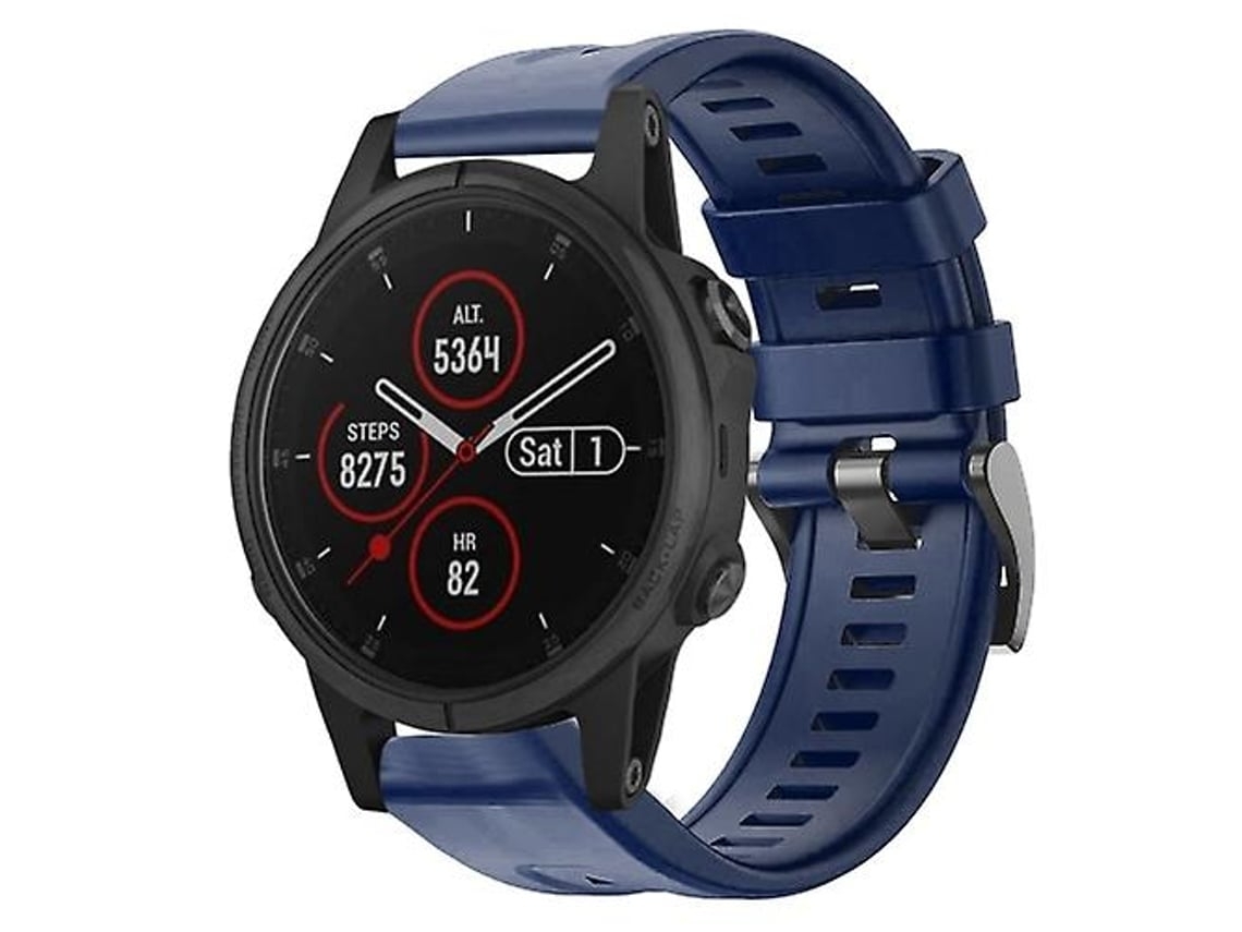 Lurelia Pulseira De Silicone Azul Marinho, Compatível Com Garmin Fenix 5s Plus, Acabamento Moderno
