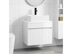 Vidaxl Conjunto De Móveis Para Banheiro Branco Brilhante