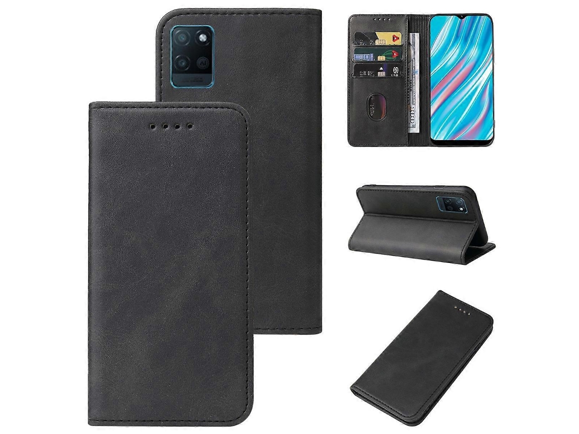 Capa De Couro Com Fecho Magnético Para Realme V11 5g