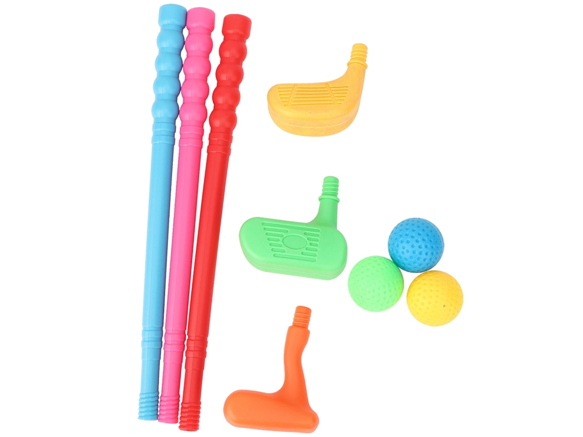 Kit de Golfe S/MARCA para Crianças, Conjunto de Bastões, Mini Jogos, Indoor e Outdoor, Suprimentos
