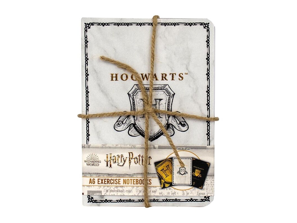 Pack De 3 Cadernos A6 Harry Potter Hogwarts