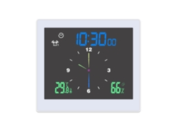 Relógio Digital Banheiro Impermeável Ip65 com Medidor de Temperatura Umidade Alarme Soneca e Contagem Regressiva