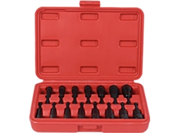 Kit De Soquetes Magnéticos Para Brocas Hexagonais Com Extensão Metálica