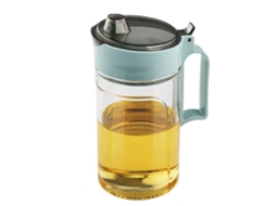 Galheteiro Para Garrafa De 650ml Em Vidro Com Bico Dosador E Base Antiderrapante