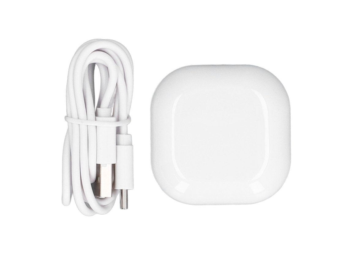 Estojo De Carregamento Com Led 600mah Para Galaxy Buds Fe Sm R400 Branco