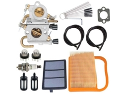 Carburetor For Stihl Ts420 Ts410 Ts410z Ts420z Concrete Saw, Replaces C1q-s118 4238-120-0600, With Air Filter + Fuel Line + Spark Plug