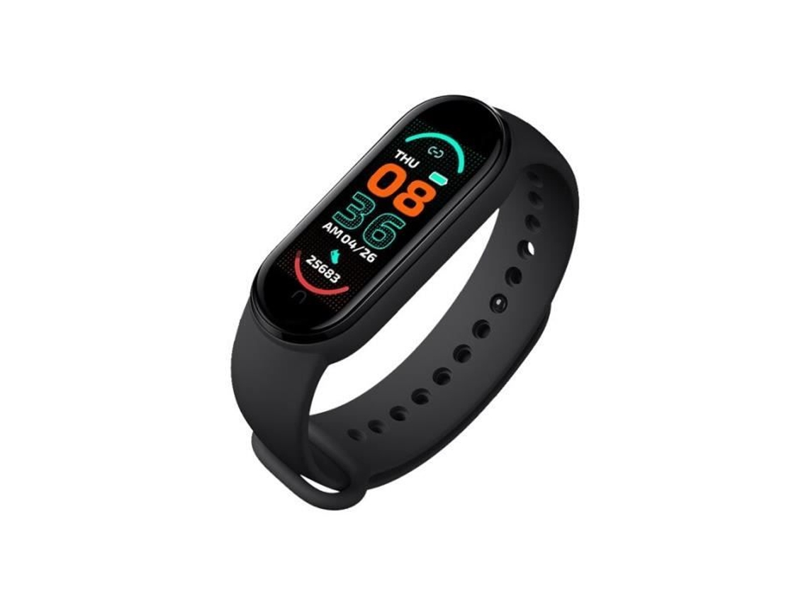 M6 Smart Watch Sports Bluetooth Heart Rate Fitness Tracker para Relógios M6 Preto -Bh3099