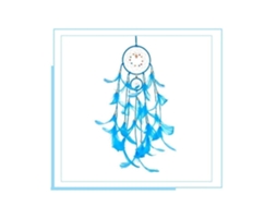 Primerox amuleto de Sonhos com Luz Led Portátil Artesanal Penas Decoração Parede Sala Casa