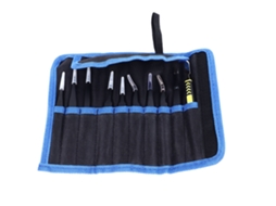 Kit De Pinças De Arte 10pcs Aço Inox Com Bolsa De Armazenamento