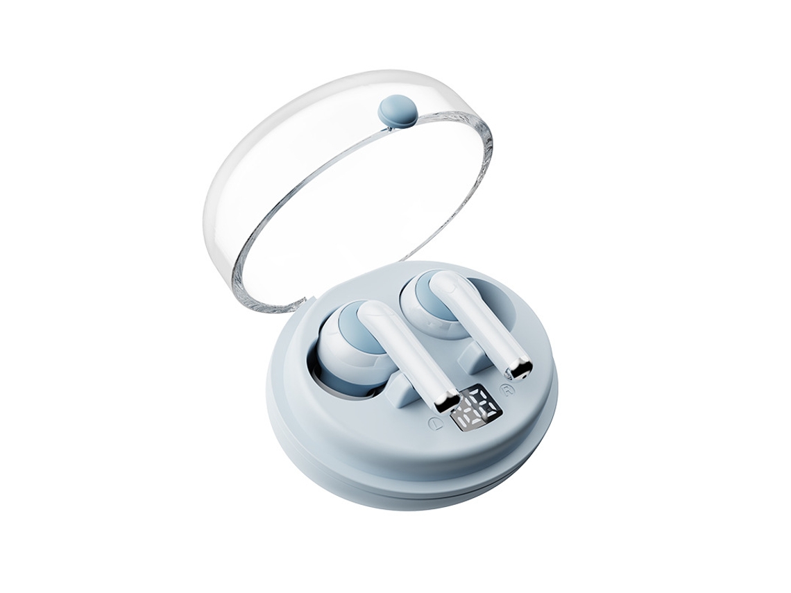 Fones com Gancho JIAPEI, 5.4, sem fio, ajuste de eixo, branco