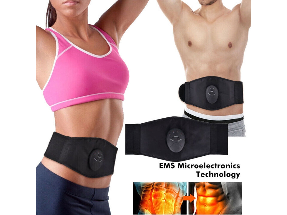 Cinto Estimulador Abs Elétrico Ems Para Tonificação Muscular Slowmoose