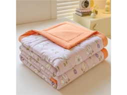 Colcha Acolchoada Fansu Capa de Cama Manta para Ar Condicionado Enchimento Algodão Sofá com Estampa Floral Nór