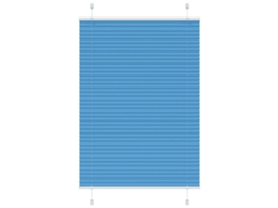 Vidaxl Azul Plissada Cega 95x150 Cm Largura Tecido 94,4 Cm Poliéster