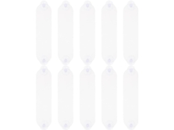 Lurelia Porta-crachá Transparente Portátil Com Clipe Em Plástico E Acrílico 10 Peças Para Viagens