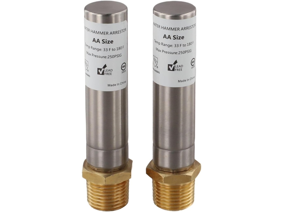 Conjunto De 2 Drenos Água 1,27 Cm Npt Em Latão E Aço Inoxidável Para