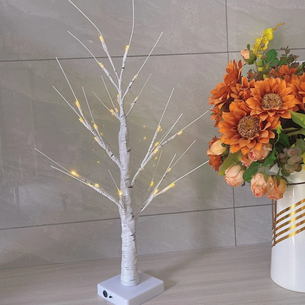 /ea/decoração de Páscoa, Árvore de Páscoa com Temporizador e Alimentação por Bateria BRILVIBERA (branco Quente)
