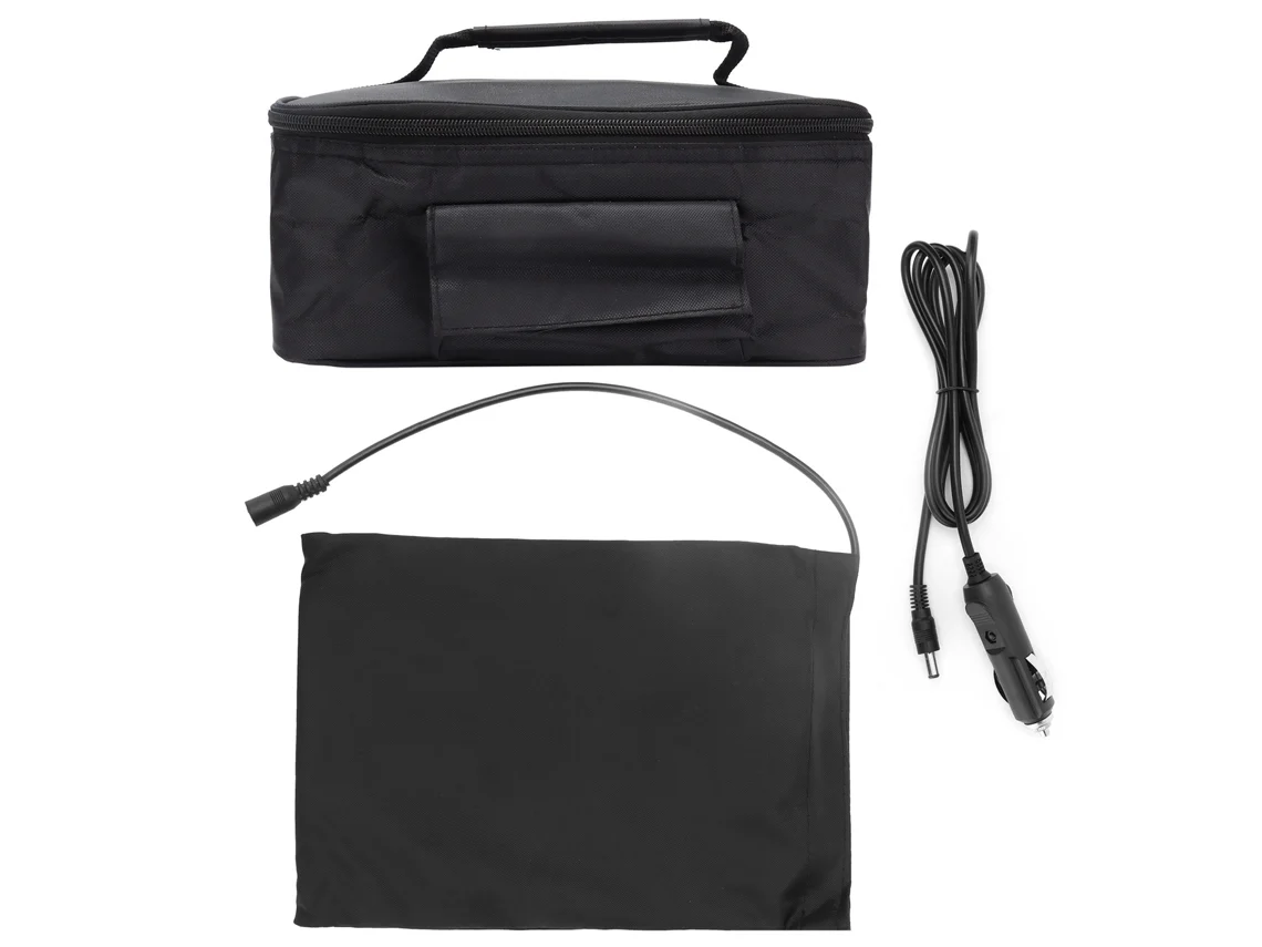 Mini Forno De Micro-ondas Portátil Para Carro, 12v, Elétrico, Aquecimento Rápido, Ideal Para Piqueniques, Viagens E Camping. Preto, Seguro