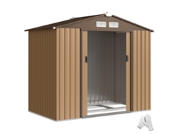 Casinha de Jardim em Aço com Porta de Correr 345x280,5x169 Cm VERIDIA CUOM