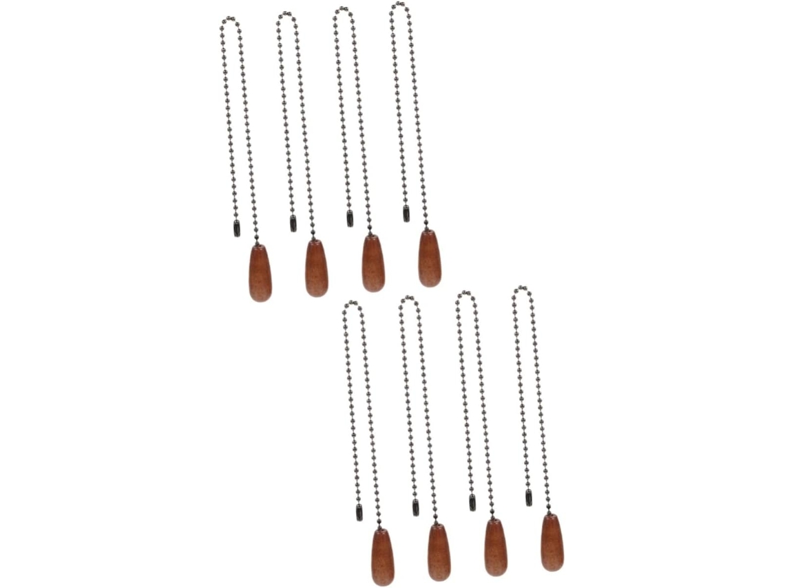 Conjunto De 8 Correntes Decorativas Para Ventilador De Teto