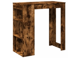 Mesa de Bar com Prateleiras Derivados de Madeira Carvalho Fumado MAISON EXCLUSIVE (51x50x103,5 cm)