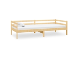 Day Bed, Day Beds Vidaxl Marrom Madeira De Pinho (90 X 200 Cm)