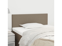 Cabecero de tela 80x5x78/88 cm Gris-marrón
