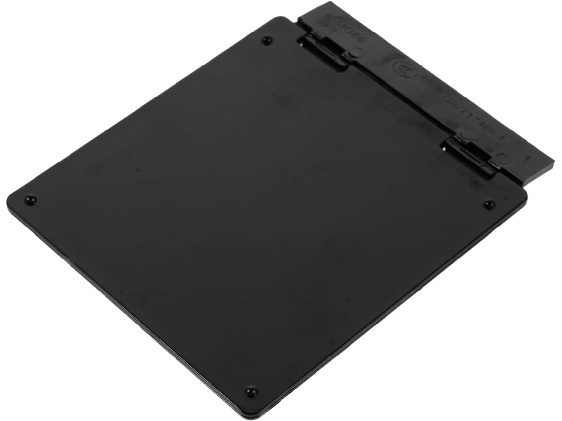 Placa Protetora De Plástico Preta De 8,8 7 Portas 65 X Cm Para Fechadura De