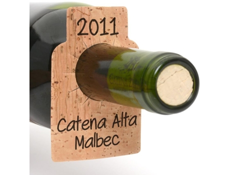 Etiquetas Em Formato De Garrafa De Vinho Bar Amigos Cork Pacote De 24, Garrafa Slip On