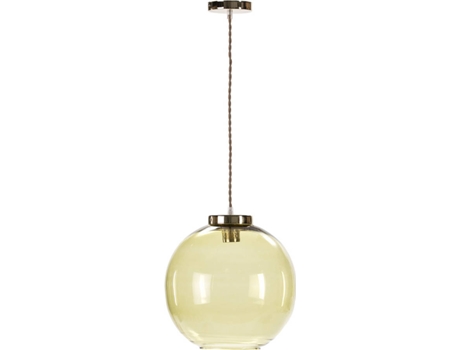 Candeeiro de Teto  Ball (Amarelo - E27 - Máx. 40W - Vidro, Metal)