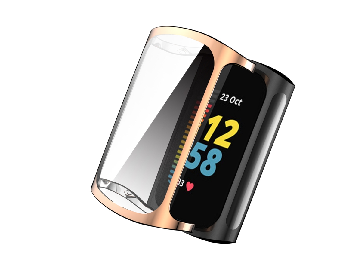 Capa Para Fitbit Charge 5 (ouro Rosa) Spqment