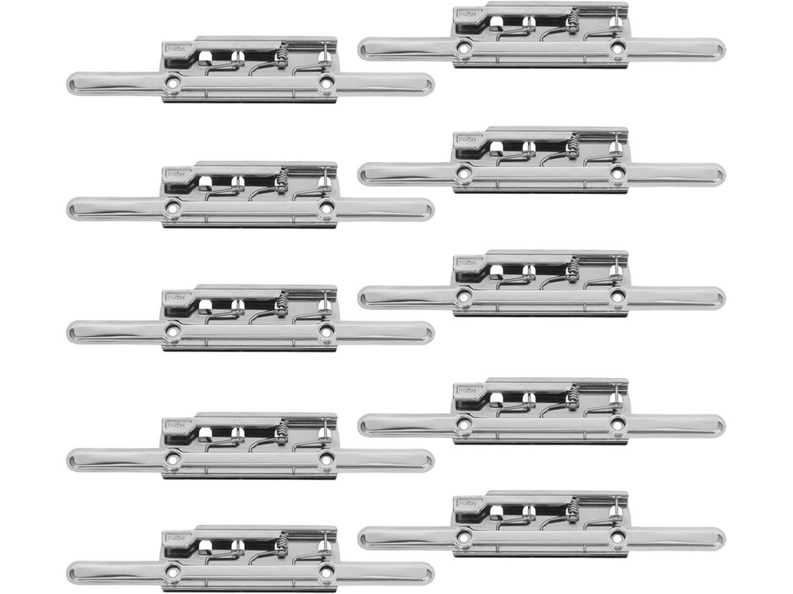 Conjunto de 10 clipes resistentes Gadpiparty para pastas e arquivos, ideais para uso em mesas, escolas e em casa.
