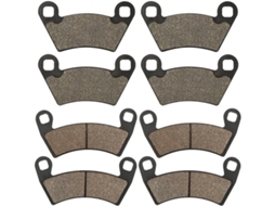 Pastilhas de Freio Universais para Motocicleta Discos Dianteiros e Traseiros 4x4 Efi Dimensões Otimizadas: