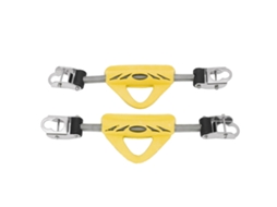 2pcs Correia De Mola Para Pé De Mergulho Aço Inoxidável 316 Com Fivela Para Jet Fin Oms Amarelo