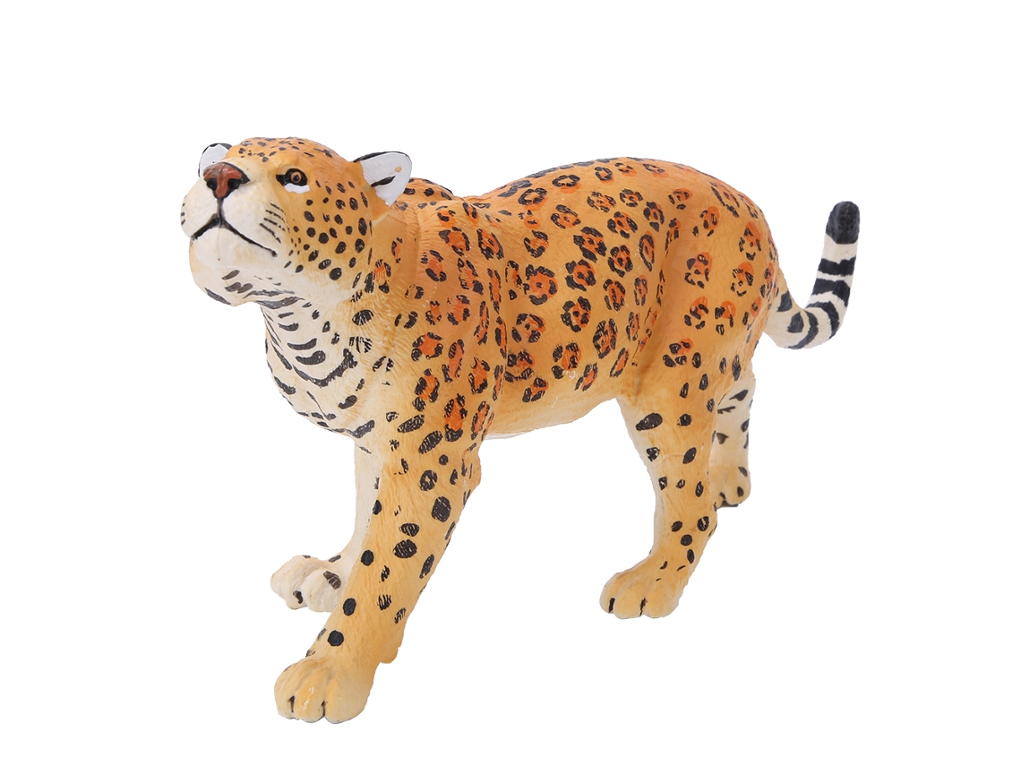 Mali brinquedo Leopardo Selvagem Emulacional Plástico Educativo para Crianças Aprox.23.5cm