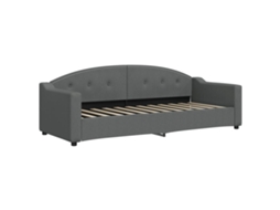 Sofá-cama Vidaxl Cinzeto Tecido (223 X 90 X 75 Cm)