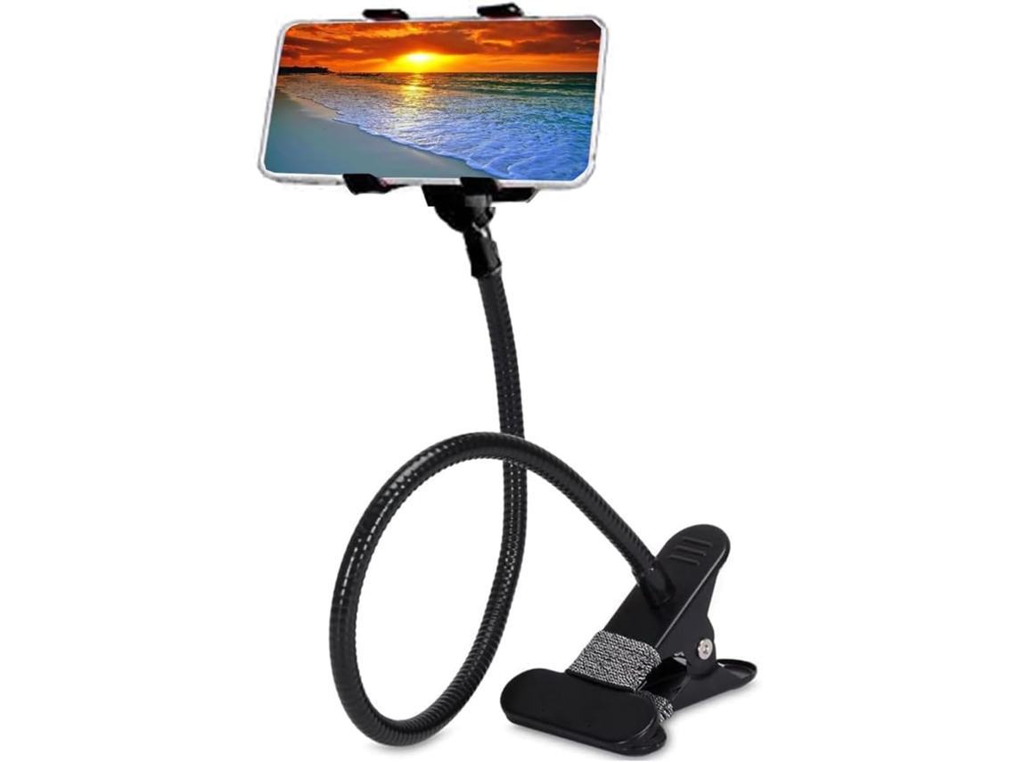 Suporte para Celular Prático Uso Diário, Altura Ajustável com Estável e Braço Longo Flexível, Universal Encaixe Mãos livres Rotação de 360 AQUAFORGE