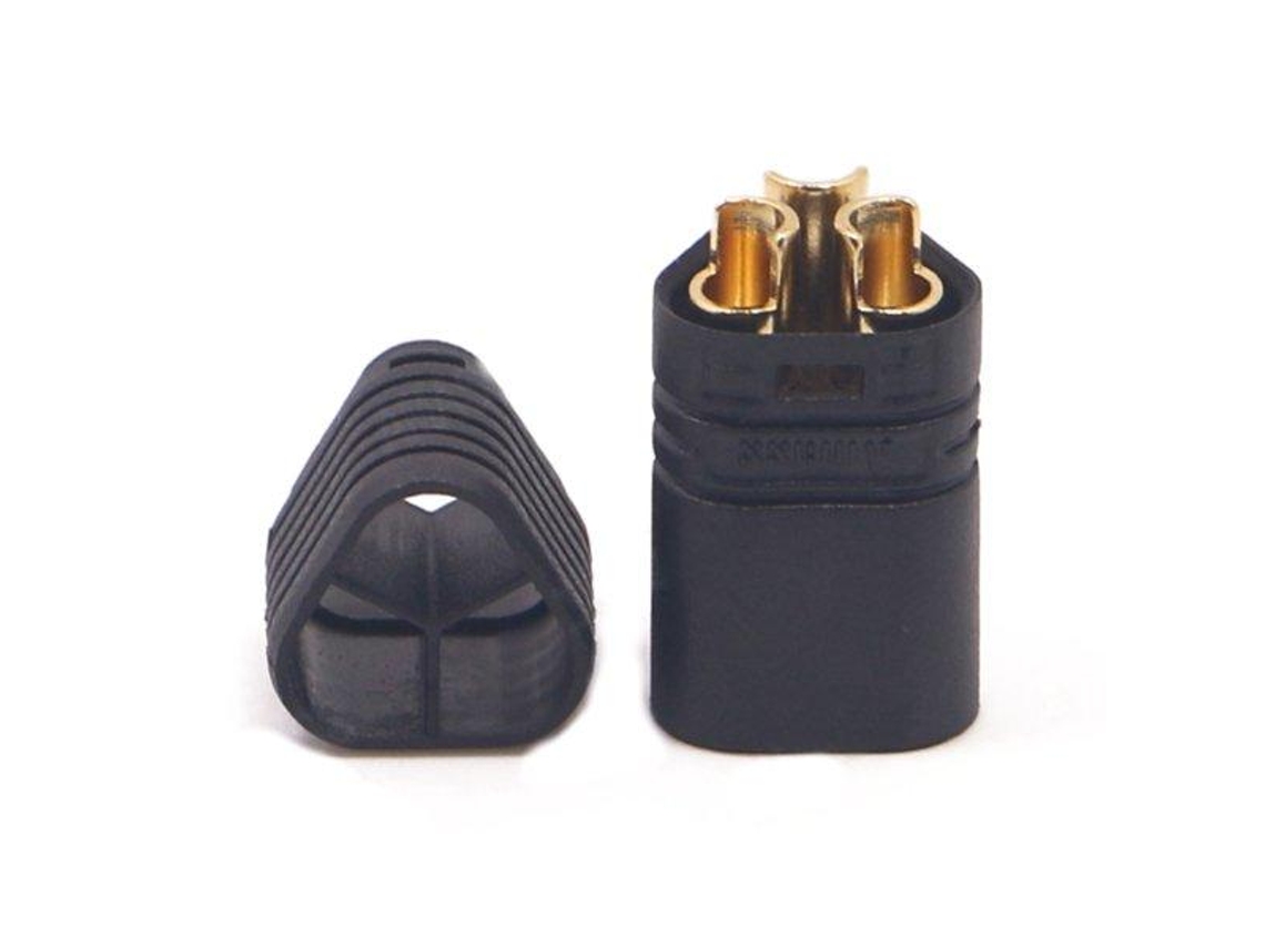 10 Pares de Conectores Amass Mt60 de Três Furos, Pretos, Macho e Fêmea. MDUG