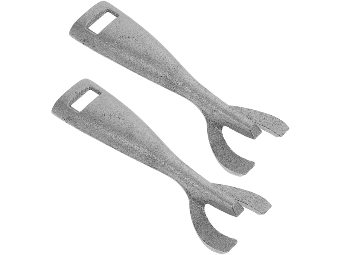 Pinças Multifuncionais De Ferro Toyvian, Pinças Para Frigideira De Fajitas E Pratos Quentes, Conjunto De 2, Acessório