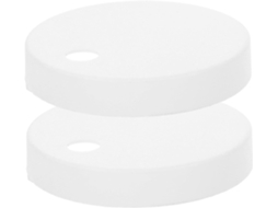 Tampas Decorativas Bolt Vaso Sanitário, Fáceis De Instalar, Em Plástico Branco, Com Tampas Redondas Universais