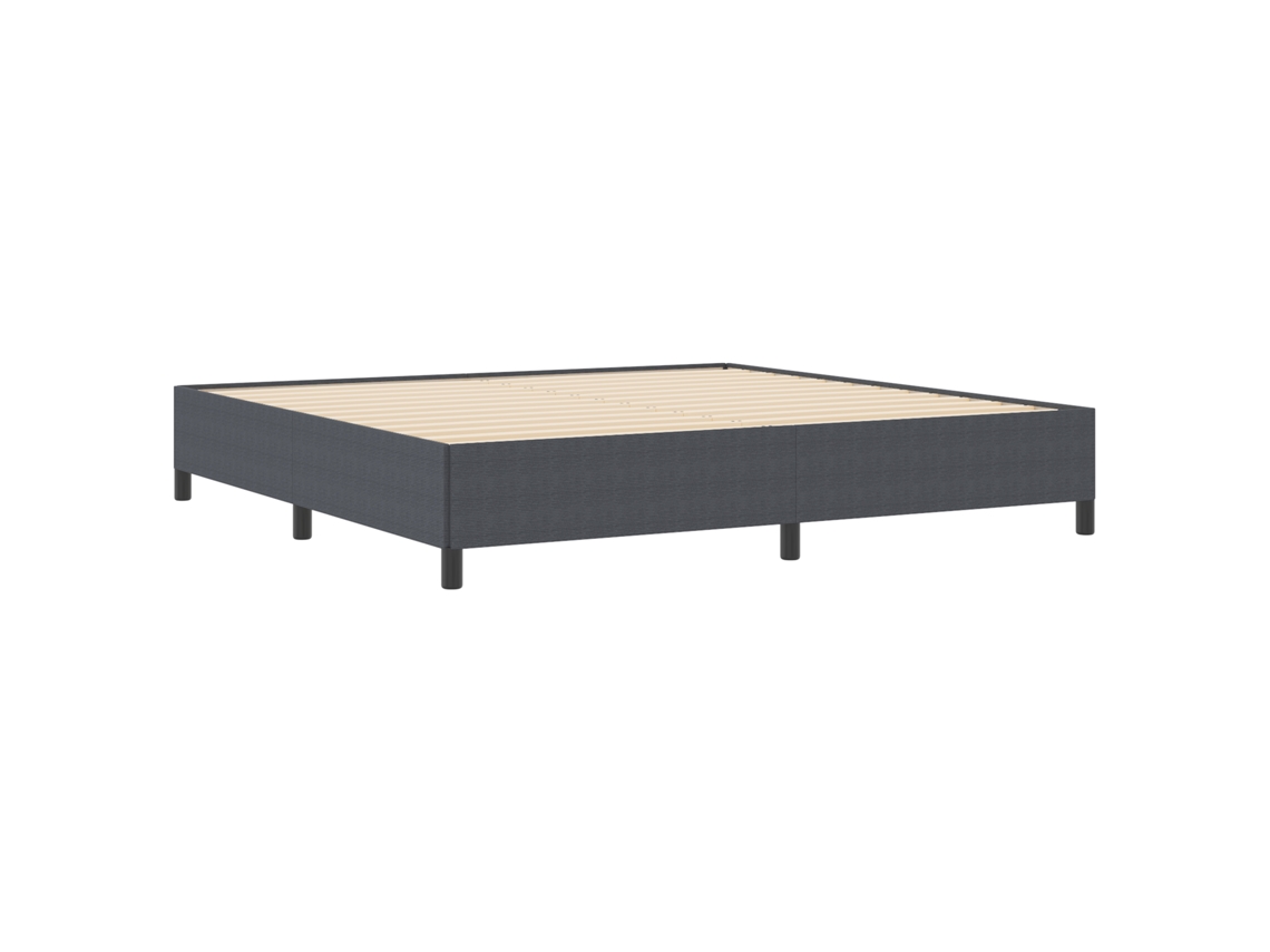 Conjunto 1 Cama Box Vidaxl Cinzento Cordão (200 X 200 Cm)