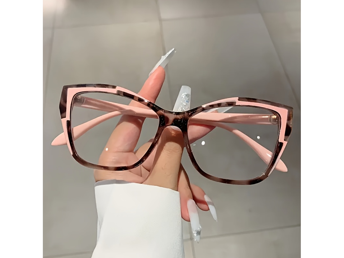 Molduras Unissex Estilo Olho de Gato com Lentes Transparentes para Óculos de Computador Resistente À Água Arrumação Inteligente Casa Banho STELASPLEN