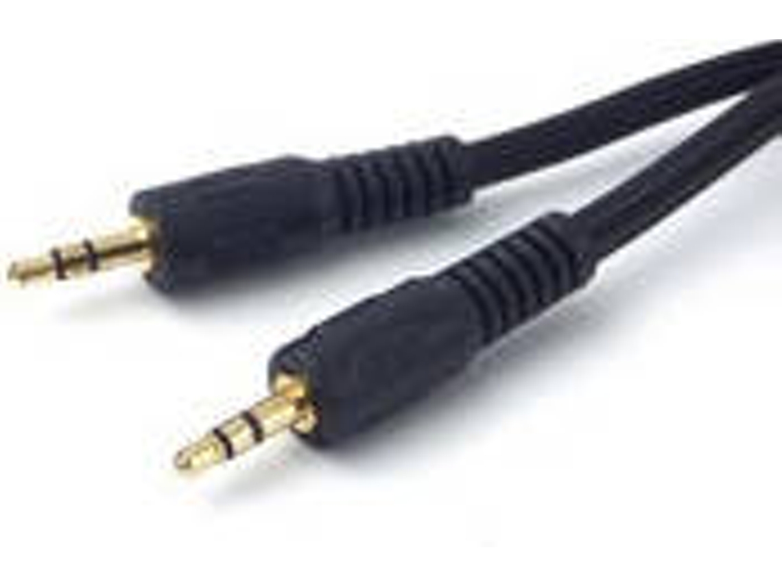 Cabo de Áudio MICROCONNECT (Jack 3.5mm - 1.5 m - Preto)