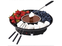 Conjunto De Panela Elétrica Para Fondue De Chocolate Com Garfos E Tigela Removível, Ideal Para Festas E Dia Dos Namorados.
