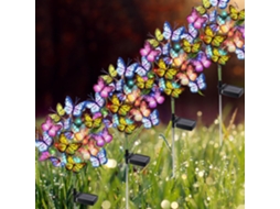 Conjunto de 4 Luzes Solares Impermeáveis para Jardim, Decorações Externas, Quintal e Natalina AQUAFORGE