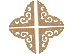 Galpada Conjunto De 4-protetores Canto Em Cobre Estilo Chinês Para Caixas Madeira, Protetores De Canto Decorativos Para