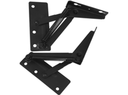 Dobradiças De Aço Preto Com Mola, 1 Par, Para Portas Armário.