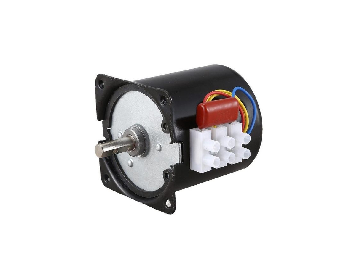 Motor Sincrónico 60ktyz 220v 15rpm 14w De Imán Permanente Para Instrumentos, Control Automático Y Equipos Electrónicos Negro